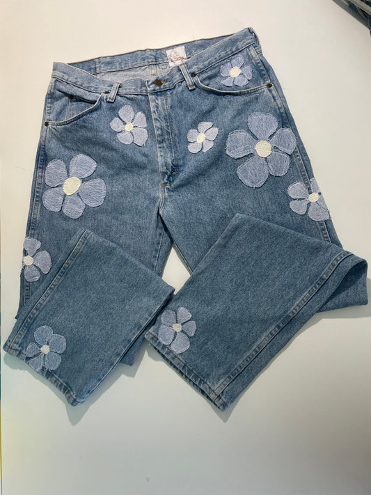 Flowered Wranglers (36x34)