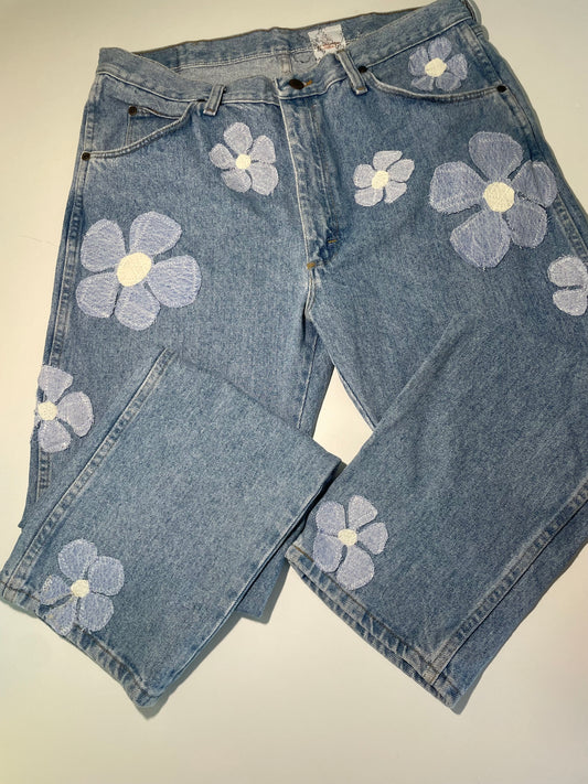 Flowered Wranglers (36x34)