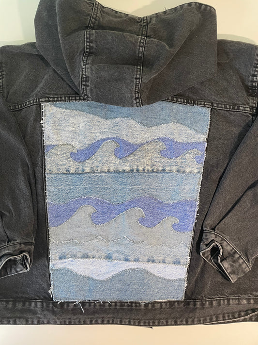 Hooded Denim Jacket (XL)